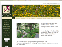 Tablet Screenshot of blackfootnativeplants.com